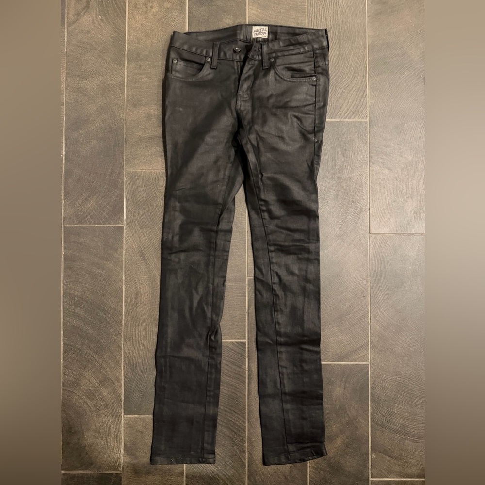 Naked and Famous Men's Black Jeans